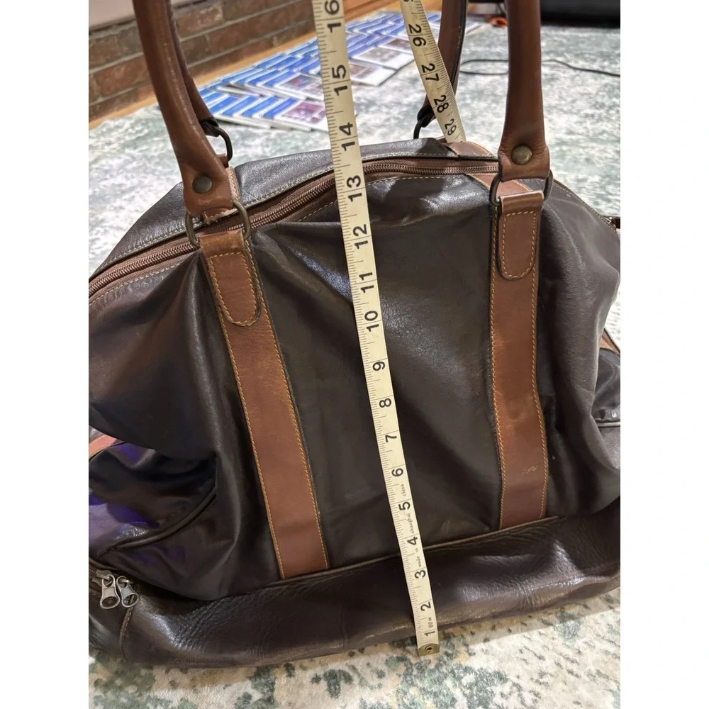 Vintage MC Buenos Aires‎ Leather Travel Duffel Bag